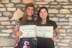 Kiwanis Scholarship Recipients Brookelynn Smithern & Zoe Burdette